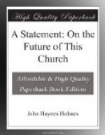 A Statement: On the Future of This Church