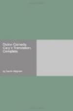 Divine Comedy, Cary's Translation, Complete by Dante Alighieri