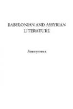 Babylonian and Assyrian Literature by 