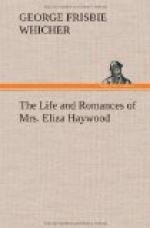 The Life and Romances of Mrs. Eliza Haywood by 