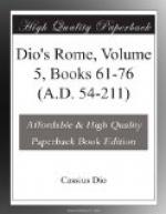 Dio's Rome, Volume 5, Books 61-76 (A.D. 54-211) by Dio Cassius