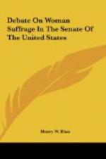 Debate on Woman Suffrage in the Senate of the United States, by 
