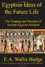 Egyptian Ideas of the Future Life by E. A. Wallis Budge