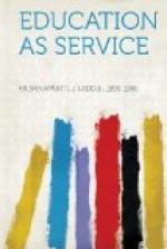 Education as Service by Jiddu Krishnamurti