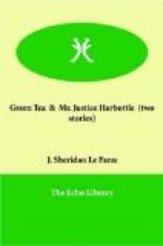 Green Tea;  Mr. Justice Harbottle by Sheridan Le Fanu