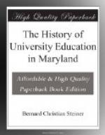 The History of University Education in Maryland by 