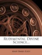 Rudimental Divine Science by Mary Baker Eddy