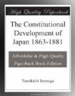 The Constitutional Development of Japan 1863-1881 by 