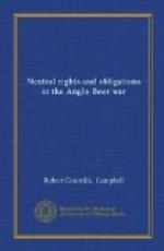 Neutral Rights and Obligations in the Anglo-Boer War by 