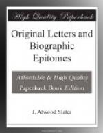 Original Letters and Biographic Epitomes by 