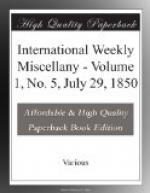 International Weekly Miscellany - Volume 1, No. 5, July 29, 1850 by 
