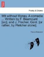 Wit Without Money by Francis Beaumont