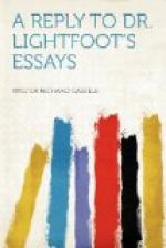 A Reply to Dr. Lightfoot's Essays by 