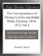 The Correspondence of Thomas Carlyle and Ralph Waldo Emerson, 1834-1872, Vol. I by Thomas Carlyle