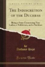The Indiscretion of the Duchess by Anthony Hope