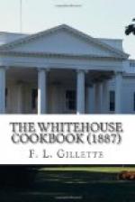 The Whitehouse Cookbook (1887) by 