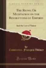 The Ruins, or, Meditation on the Revolutions of Empires and the Law of Nature by 