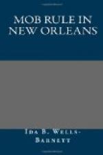 Mob Rule in New Orleans by Ida B. Wells