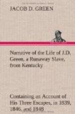 Narrative of the Life of J.D. Green, a Runaway Slave, from Kentucky by 