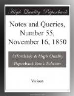 Notes and Queries, Number 55, November 16, 1850 by 