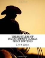 The Rustlers of Pecos County by Zane Grey