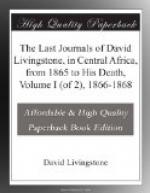 The Last Journals of David Livingstone, in Central Africa, from 1865 to His Death, Volume I (of 2), 1866-1868 by David Livingstone