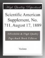 Scientific American Supplement, No. 711, August 17, 1889 by 
