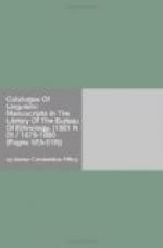 Catalogue Of Linguistic Manuscripts In The Library Of The Bureau Of Ethnology. (1881 N 01 / 1879-1880 (Pages 553-578)) by 