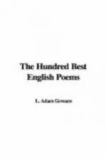 The Hundred Best English Poems by 