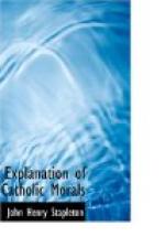 Explanation of Catholic Morals by 