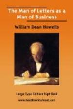 The Man of Letters as a Man of Business by William Dean Howells