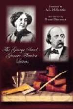 The George Sand-Gustave Flaubert Letters by Gustave Flaubert