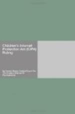 Children's Internet Protection Act (CIPA) Ruling by United States District Court for the Eastern District of Pennsylvania