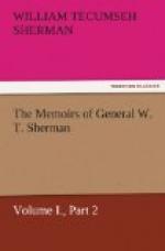 The Memoirs of General W. T. Sherman, Volume I., Part 2 by William Tecumseh Sherman