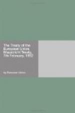 Economic effects of the Maastricht Treaty by 