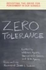 Zero Tolerance Policies in High Schools