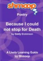"Because I Could Not Stop for Death" by 