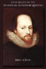 A Review of Shakespeare's Authorship by 