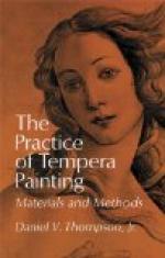A Description of Tempera Painting and its Techniques by 