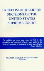 Freedom of Religion and the State