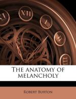 The Anatomy of Melancholy by Robert Burton (scholar)