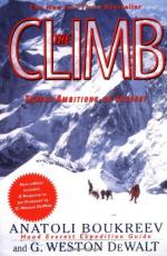 The Climb: Tragic Ambitions on Everest by Anatoli Boukreev