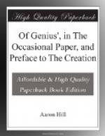 'Of Genius', in The Occasional Paper, and Preface to The Creation