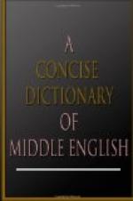 A Concise Dictionary of Middle English by 