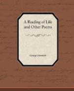A Reading of Life, Other Poems by George Meredith