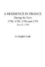 A Residence in France During the Years 1792, 1793, 1794 and 1795, Part II., 1793
