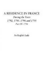 A Residence in France During the Years 1792, 1793, 1794 and 1795, Part III., 1794