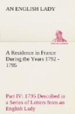 A Residence in France During the Years 1792, 1793, 1794 and 1795, Part IV., 1795 by 