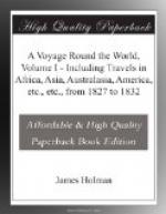 A Voyage Round the World, Volume I by James Holman