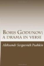 Boris Godunov: a drama in verse by Aleksandr Pushkin